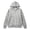 Grey, variant on Women's Leopard Print Zip Up Long Sleeve Hoodie Oversized Casual Pullover With Pockets, Versatile Hooded Sweatshirt For Everyday Wear