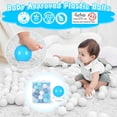 thumbnail image 2 of 100 Pelotas de Plástico Realhaha para Piscina de Pelotas para Bebés y Niños Azul Oscuro, 2 of 9