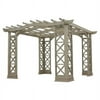 Yardistry 12 x 14 ft. Arched Roof Pergola - Grey - YM11645