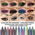 thumbnail image 3 of Color Eyeliner, Pearlescent Eye Shadow, Three-in-One Long-Lasting Liquid Glitter Eyeliner and Eyeshadow Pen, Super Pigmentation, Water-Resistant, Vegan, Cruelty-Free, Portable Size, 3 of 4