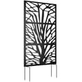 thumbnail image 1 of Outsunny Écran d'Intimité Extérieur en Métal 72 Pouces x 38 Pouces, Noir, 1 of 10