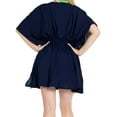 thumbnail image 4 of HAPPY BAY Women's Beachwear Short Beach Dress Summer Swimsuit Cover ups 1X-2X Mary Navy Blue_AC801, 4 of 4