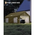 thumbnail image 2 of EastVita Heavy-Duty Carport Canopy with Roll-Up Windows Doors Waterproof Garage Tent Shelter for Cars Trucks Boats 180G Durable Tarp Cover, 2 of 7