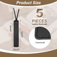 thumbnail image 2 of Uxcell 6 Pcs Marcador de Cuero, Marcadores de Libros Clásicos Cosidos para Lectores Amantes de los Libros, Accesorios para Hombres Mujeres Profesores, Blanco, 2 of 6