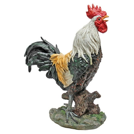 Cock-A-Doodle-Do Rooster Statue