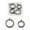 Gunmetal (25-30mm), variant on 4pcs Rhinestone Photo Frame Charms Round Memory Locket Pendants Crystal-Platinum (25-30mm)