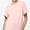 02 Pink, variant on Weiqiqre Women's Tops Lightweight 100% Cotton Short-Sleeve T-Shirt, Classic Loose-Fit Crewneck Solid Tee Shirt for Women