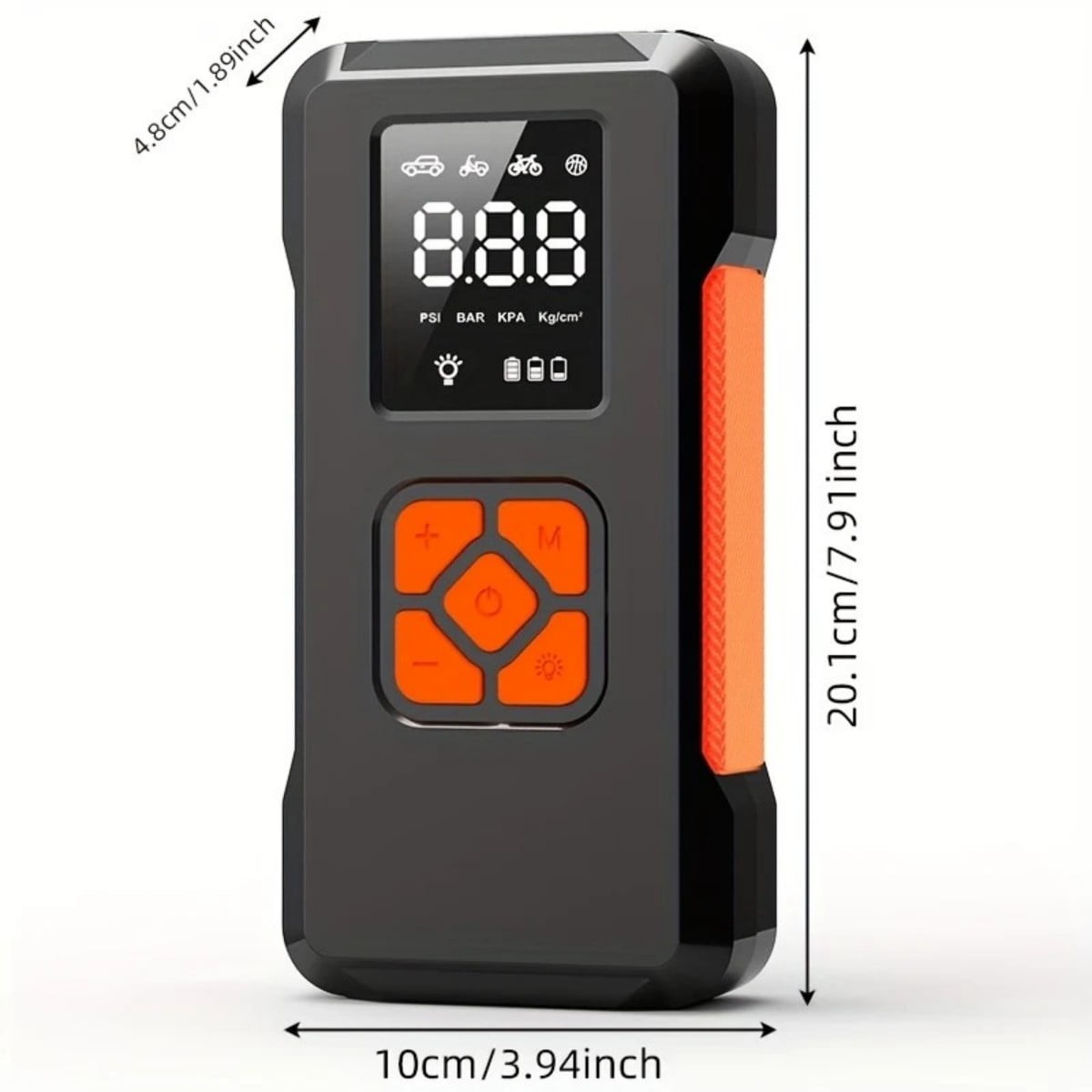 AIMAYA Jump Starter with Air Compressor,3500A Car Battery Jump Starter Portable (10L Gas/8L Diesel), 12V Jump Start Battery Pack Jump Box with Smart Jumper Cables, Tire Inflator, LED Light