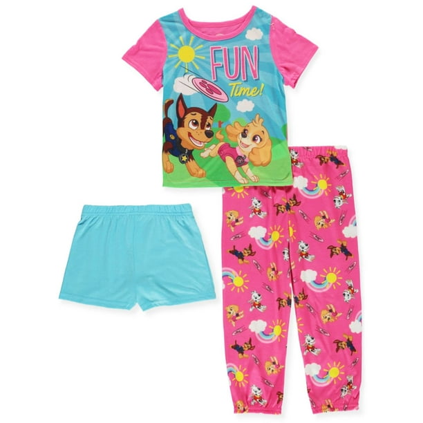 Nickelodeon Paw Patrol Girls Pajama 3 Piece Sleepwear Set Fun Time Size 3t Other