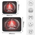 thumbnail image 2 of Ryvnso Christmas Background Dish Drying Mat for Kitchen Countertop 16x18 Small Dish Pad Drainer Rack Dish Sink Mats, 2 of 7