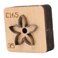 thumbnail image 1 of Flores Shape Cutting Die, Herramienta De Manejo De Cuero Con Base De Madera Sólida Para Bricolaje De Cuero., 1 of 7