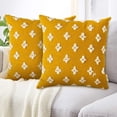 thumbnail image 1 of Fundas DE almohada decorativas YONGSHENG Juego DE 2 Jacquard 18x18 pulgadas, 1 of 5