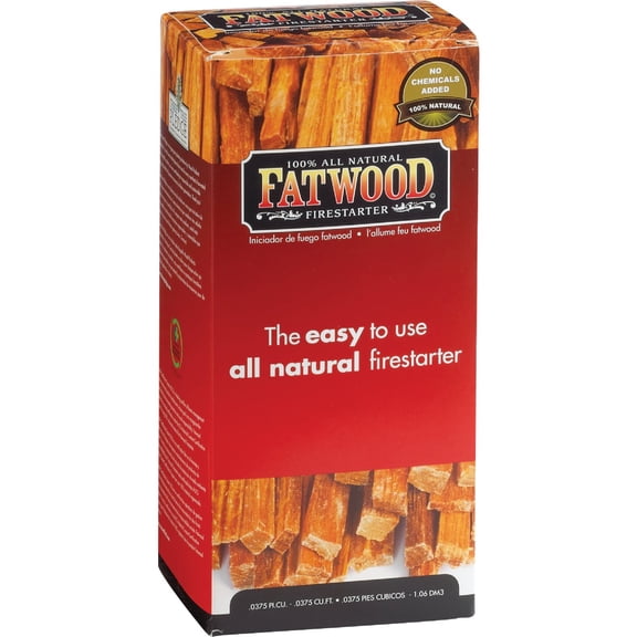 Wood Products Fatwood Firestarter Stick - Waterproof Heartwood - 1.5 lbs Box