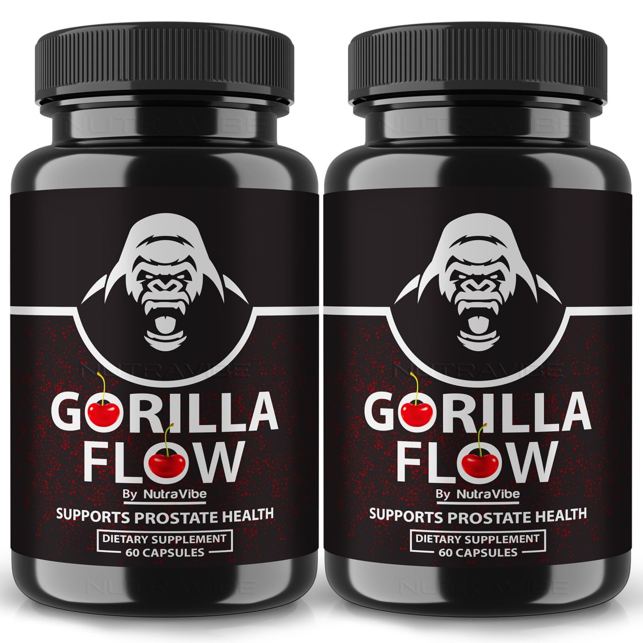 (2 Pack) Gorilla Flow, GorillaFlow Max Prostate Supplement, Ultimate Support for Men, All Natural Pills, Extra Strength Formula for Overall Health, Official Gorilla Flows Review (120 Capsules)