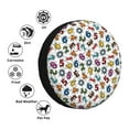 thumbnail image 4 of KLL Colorful Numbers Pattern 14-17 inch Spare Tire Cover Universal Wheel Protector for Truck SUV Trailer Camping Rv Tire Covers-16 inch, 4 of 6
