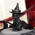 thumbnail image 3 of Figura de gato ocultista CHAO Purrah 13,5 cm color negro con sombrero de bruja, 3 of 5