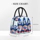 thumbnail image 2 of Disketp Cute Gnomes in USA Bolsa Térmica para Almuerzo, Lonchera con Abertura Amplia y Gran Capacidad, Organizador Reutilizable para Mujeres, Hombres y Adultos, 2 of 6