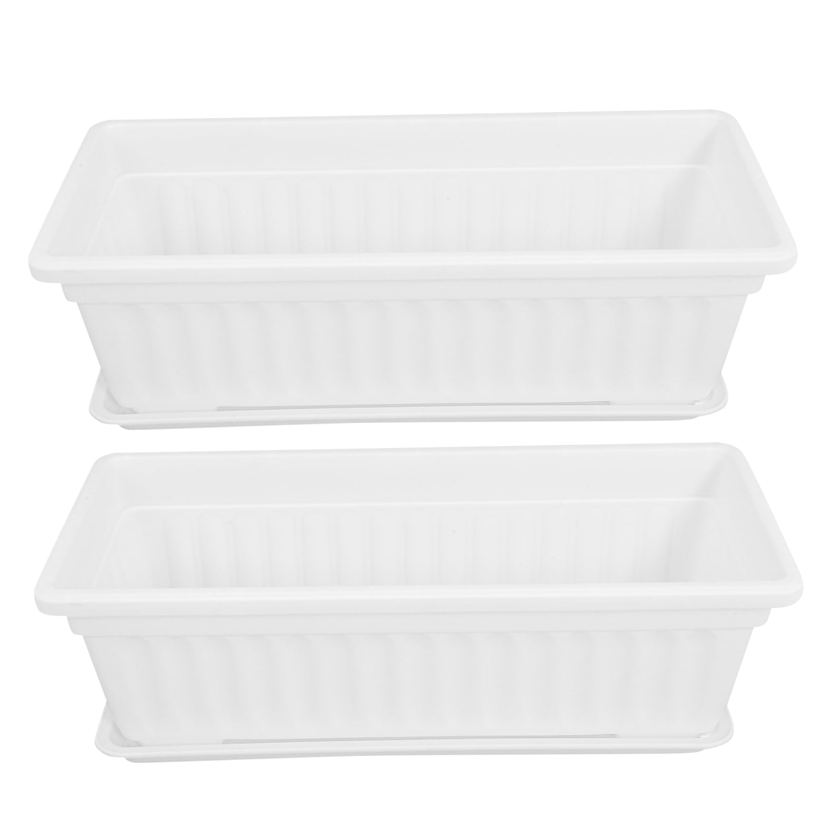 2pcs Nursery Pots Planters Flower Pots Plants Planting Boxes