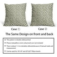 thumbnail image 6 of Sage Green Cream Pillow Covers 18x18 Set of 2 Boho Design Polka Dot Throw Pillows Modern Brush Strokes Print Decorative Outdoor Pillowcase Square Cushion Cover Linen Case for Sofa Couch Bed, 6 of 6
