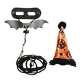 thumbnail image 2 of Neinkie Halloween Thanksgiving Bearded Dragon Lizard Leash Harness Hat Set - Bearded Dragon Clothe Halloween Pumpkin Hat Reptile Harness Leash for Bearded Dragon Lizard Reptile, 2 of 8