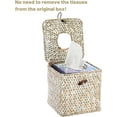 thumbnail image 6 of LQCrafK Seagrass Square Tissue Box Cover – Woven Decorative Tissue Holder for Bathroom, Home, or Office (5.51" Cube), 6 of 7