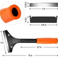 thumbnail image 3 of Heavy-Duty Razor Scraper with 10 Replacement Blades, Long-Handled Multi-Function Floor Scraper, Ideal for Home and Work Use, 3 of 6