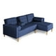 thumbnail image 5 of Sala Modular Reversible Makora Tyson Con Memory Foam, Color Azul, Lino Respaldo Reclinable De 3 posiciones., 5 of 9