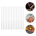 thumbnail image 3 of KAKOWELY 20 brochetas de acero inoxidable para barbacoa, palitos planos, accesorio para barbacoa, 3 of 5