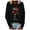 E Black, variant on Ladies Sweatshirt Casual Easy Solid Color Long-Sleeve Round Neck Top Pullover Women's Sweatshirts Zip up Winter Hoodies Women Sweatshirt Dress Zip up Hoodie Women with Pockets Zip up Jacket