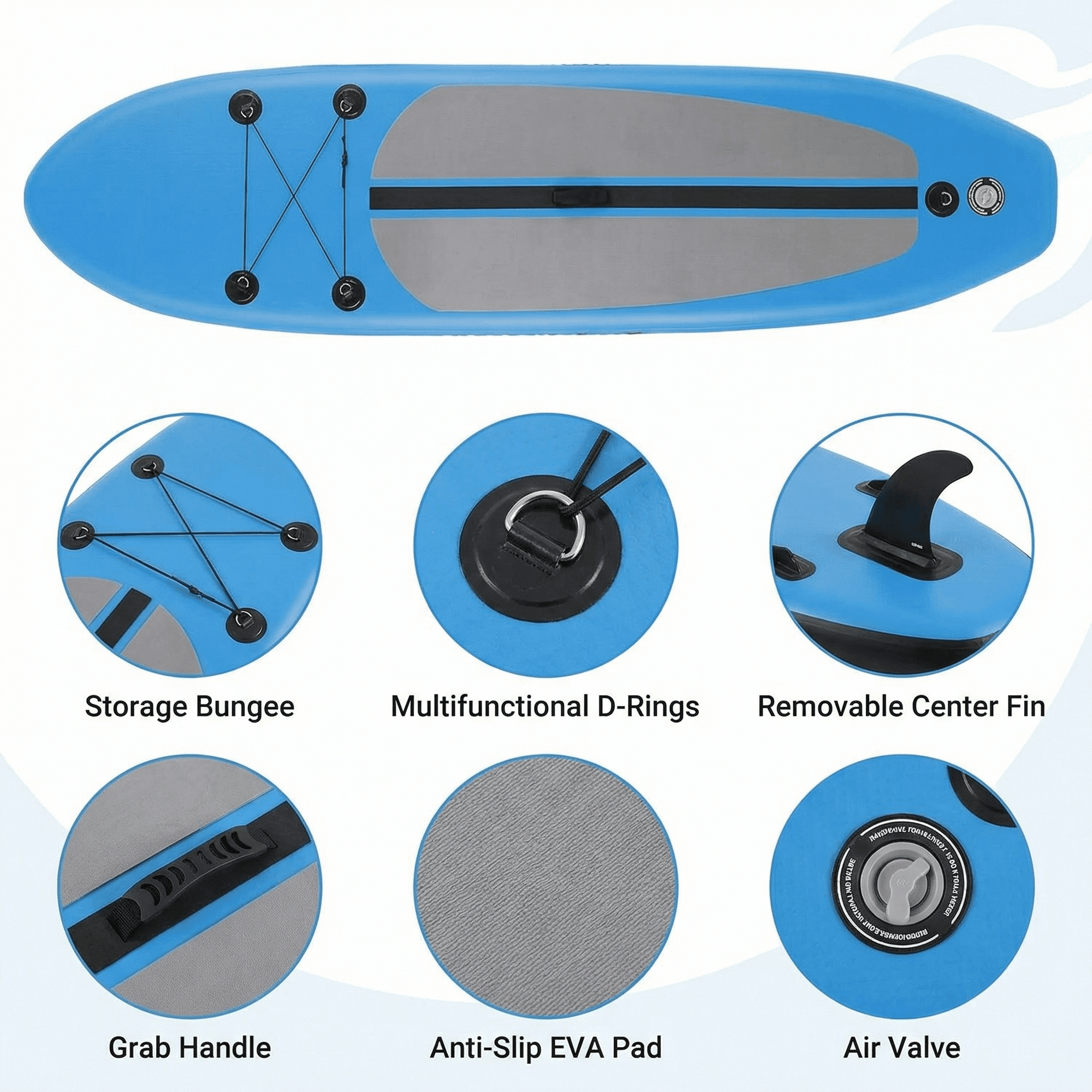 TLSUNNY 12' Inflatable Paddle Board Set, iSUP for Recreation, Fitness, Family Outings