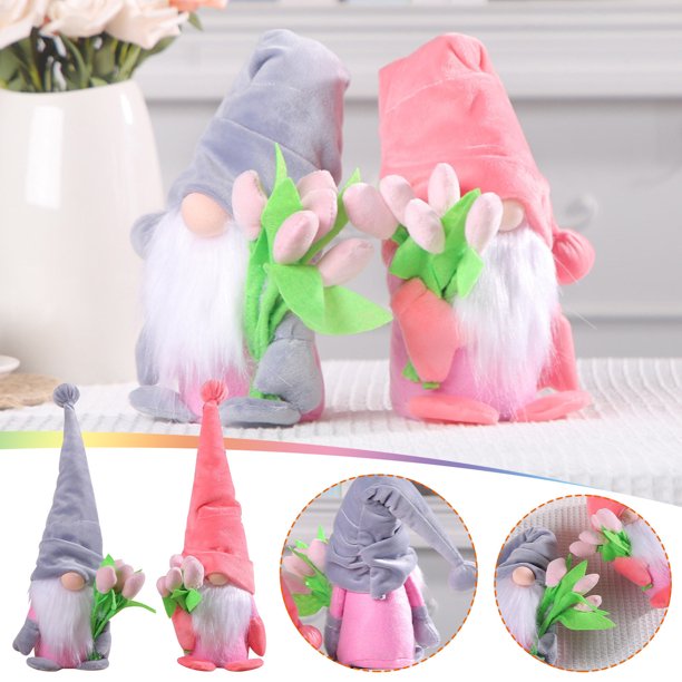 Gnomo para El Día de La Madre, Encantadora Muñeca de Pie Decorativa, Única Original para El Hogar, Centro de Mesa Festivo, Ideal para Sala de Estar y Dormitorio, Regal Perfecto para Mamá, Artesanía d