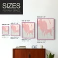 thumbnail image 4 of Blushing Abstract II Framed Print in Pink Solid Wood Framed Print No Nail Hanging, 4 of 6