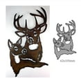 thumbnail image 3 of Animal Deer Metal Die Cuts,Merry Christmas Couple Deer Elk Card Cutting Dies Cut Stencils DIY Scrapbooking Photo Album Decorative Embossing Paper Card Making, 3 of 6