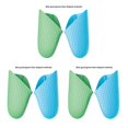 thumbnail image 1 of Moyic Grip Cover Silicone Anti-slip Game Controller Protector Reemplazo para Switch Pro, Blue Green, Green Blue Random No.02 3Conjunto, 1 of 6