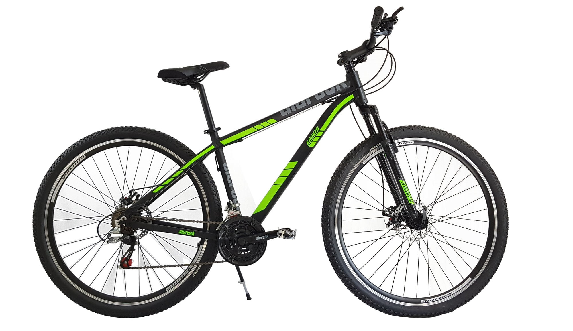 Bicicleta Montaña Alurock Kraken 21 Vel Rod 29 Freno Disco Verde