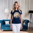 thumbnail image 2 of Antique Fan Graphic Design T-Shirt Unisex 100 Cotton Floral Carnival Artwork Tee 23, 2 of 18