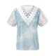thumbnail image 2 of TaTaai Spring Summer Floral Printed Pullover Top for Women, Casual V Neck Short Sleeve Blouse with Lightweight Loose Fit Design for Daily Wear & Warm Weather Gift, 2 of 5