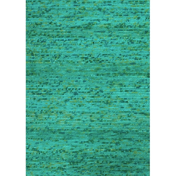 Ahgly Company Indoor Rectangle Abstract Light Blue Contemporary Area Rugs, 7' x 9'