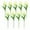 Green, variant on Ranliy Fake Tulips Artificial Flowers with Stems - 9Pcs Latex Real Touch Faux Tulips Arrangement Bouquet for Home Kitchen Wedding Decorations