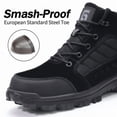 thumbnail image 2 of LAoutun Steel Toe Boots for Men High-top Safety Work Boots Comfort Construction Boots, 2 of 6