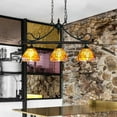 thumbnail image 3 of Vintage Hanging Lamp Tiffany Style Stained Glass Light Fixture Ceiling Pendant, 3 of 13