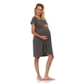 thumbnail image 3 of Ezi Women Hospital Gown Labor and Delivery Postpartum Soft Maternity Breastfeeding Nursing Pajamas, 3 of 6