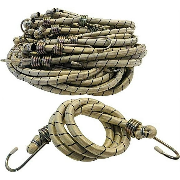 12-Pack Jumbo HD Bungee Cords (48-INCH)