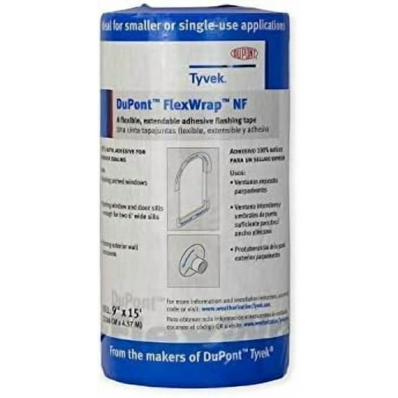 DuPont FlexWrap NF Self Adhered Butyl Flashing Tape 9" x 15' Roll