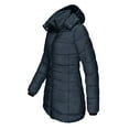 thumbnail image 3 of Women's Solid Color Casual Warm Padded Jacket Long Slim Fit Padded Jacket Winter Clothes Women Jacket Woman S down Coat Women Jackets And Coats down Jacket Ladies Girls Coat N3 B Tent Camping Women, 3 of 4