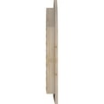 thumbnail image 4 of 12"W x 36"H Round Top Gable Vent (17"W x 41"H Frame Size): Unfinished, Functional, Smooth Pine Gable Vent w/ 1" x 4" Flat Trim Frame, 4 of 13