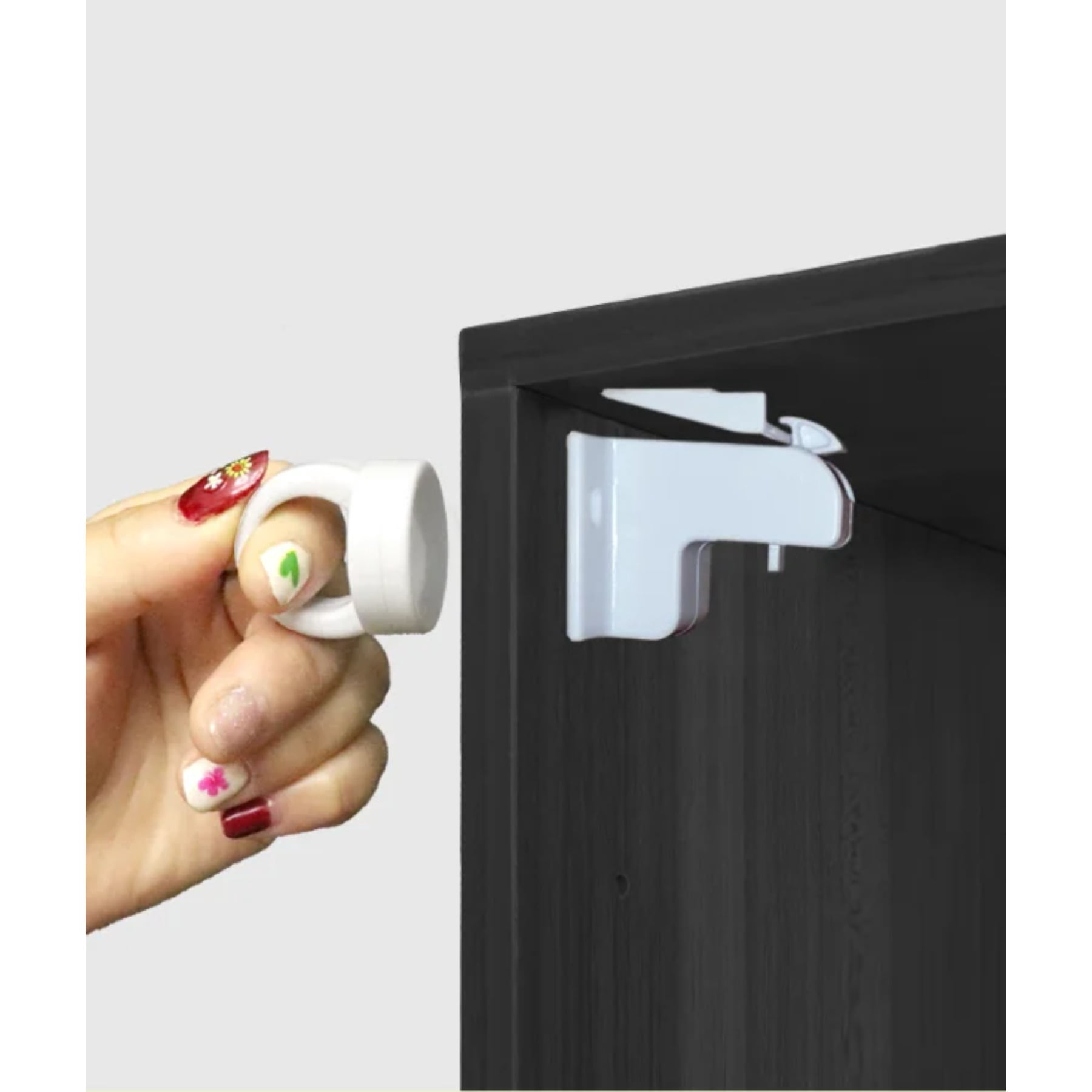 Child Proof Magnetic Cabinet Locks Baby Safety Locks for Fridge Drawers Invisible Design Hassle Free Installation