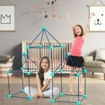 thumbnail image 2 of Gymax Kids Crazy Construction Fort Building Kit 81 Pieces Indoor & Outdoor Gift Toys, 2 of 10