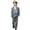 Grey, variant on Childrens Outfits Printed Pattern Fashion Show Flower Dress Boys Performance Suit,Black,9-10 Years