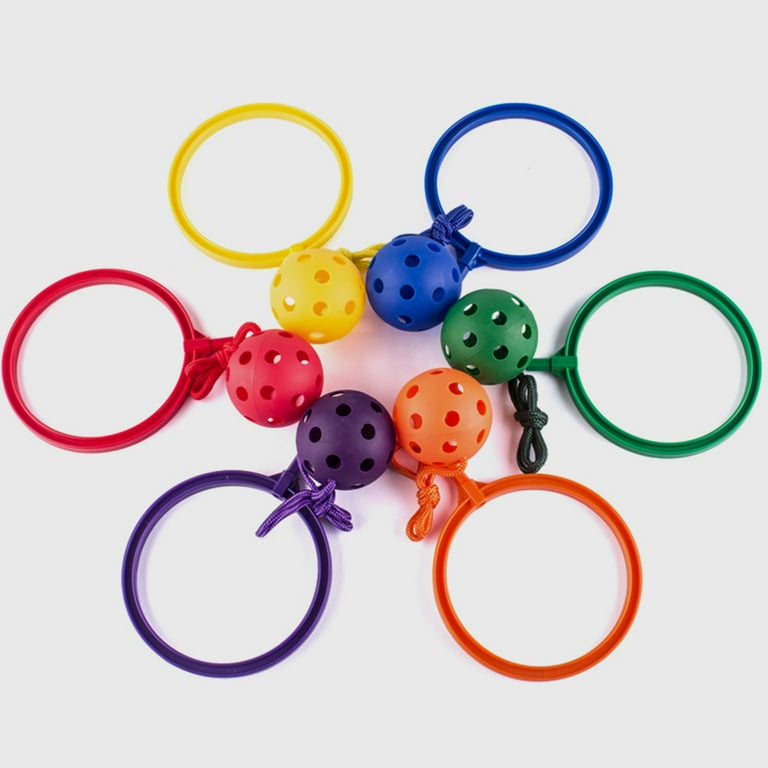 Linaichen Skip Ball Ankle Toy Colorful Ankle Jump Ropes for Kids